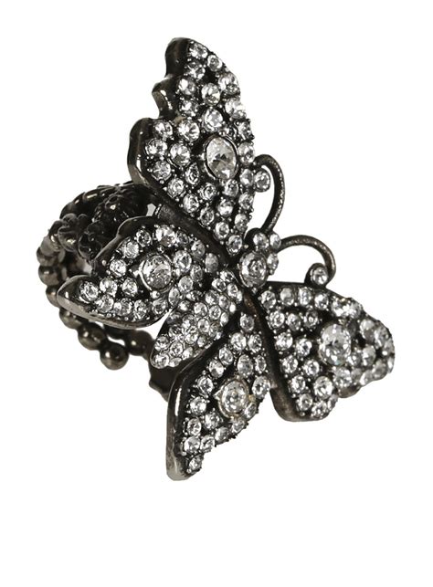 gucci ring butterfly|gucci interlocking ring.